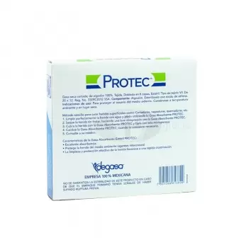 GASA ESTÉRIL PROTEC DE 7.5X5 CM CON 10 PIEZAS (1)