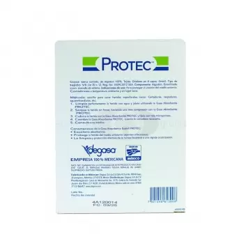 GASA ESTÉRIL PROTEC DE 7.5X5 CM CON 100 PIEZAS (1)