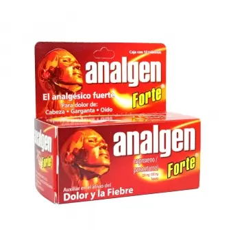 ANALGEN FORTE 220MG/300MG CON 12 TABLETAS