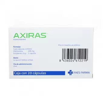 AXIRAS 200 MG CON 20 CÁPSULAS (1)