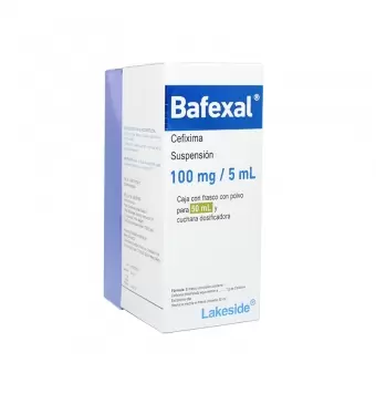 BAFEXAL CEFIXIMA 100MG/5ML SUSPENSIÓN DE 50 ML