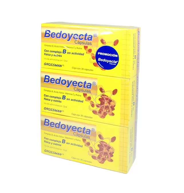 BEDOYECTA CON 30 CAPSULAS (EMPAQUE CON 3 CAJAS DE 30)