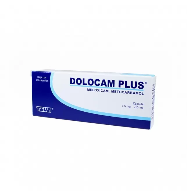 DOLOCAM PLUS 7.5MG/215MG CON 20 CÁPSULAS