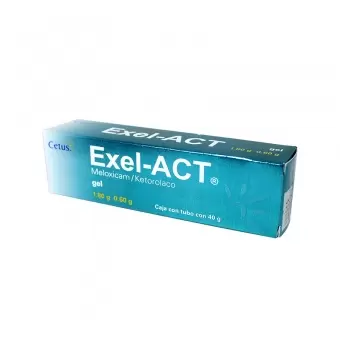 EXEL-ACT 1.80G/0.60G GEL TUBO CON 40 G