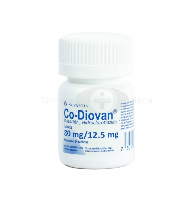 Co Diovan 80mg 12 5mg Con 14 Tabletas