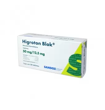 HIGROTON BLOK 50 MG/12.5MG  CON 28 TABLETAS