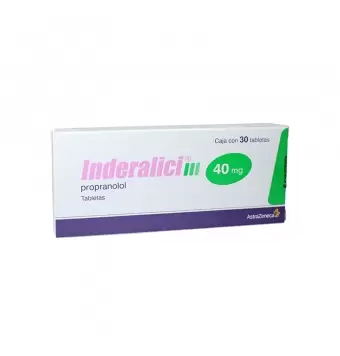 INDERALICI 40 MG CON 30 TABLETAS