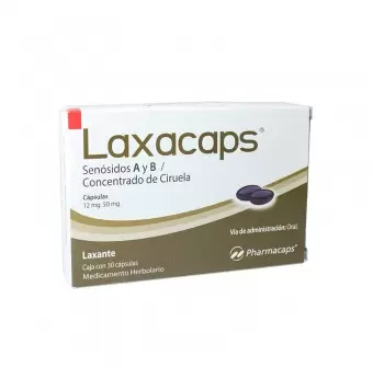 LAXACAPS SENOSIDOS A Y B CON 30 CÁPSULAS