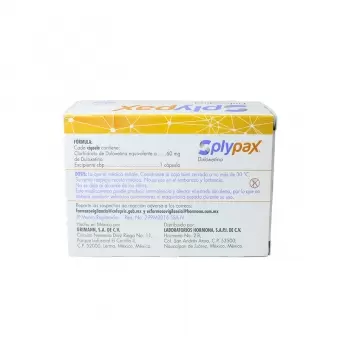 SPLYPAX 60 MG CAJA CON 30 CÁPSULAS (1)