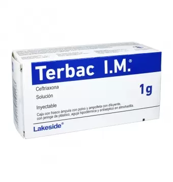 TERBAC-IM 1 G SOLUCIÓN INYECTABLE FRASCO CON 1 ÁMPULA