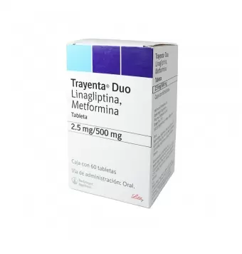 TRAYENTA DUO 2.5MG/500MG CON 60 TABLETAS