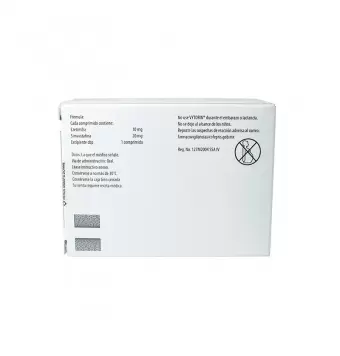 VYTORIN T 10MG/20MG CON 14 COMPRIMIDOS (1)