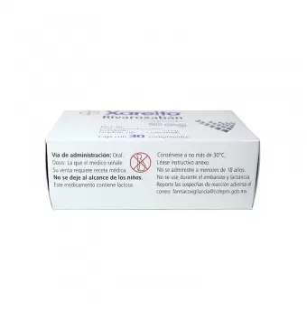 XARELTO 10 MG CON 30 COMPRIMIDOS (1)