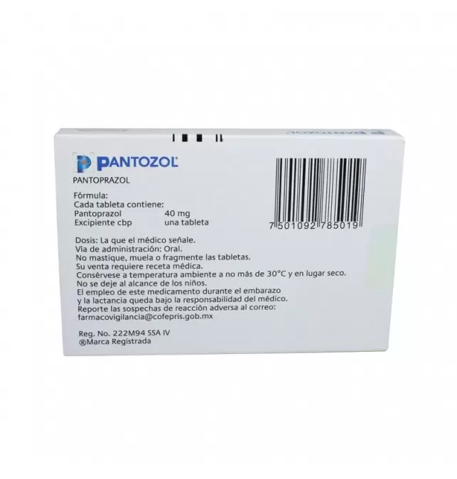 PANTOZOL 40 MG CON 7 GRAGEAS