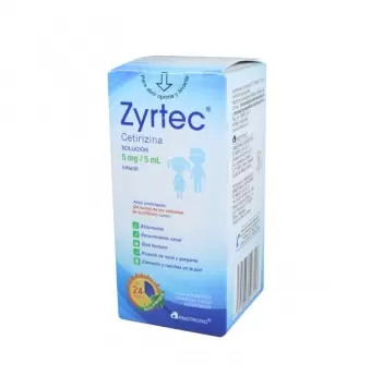 ZYRTEC 5MG/5ML INFANTIL FRASCO DE 50 ML CON DOSIFICADOR