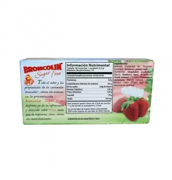BRONCOLIN SUGAR FREE SIN AZUCAR SABOR FRESA CON 35 G (1)
