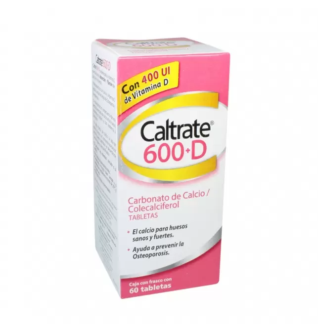CALTRATE 600+D CON 60 TABLETAS