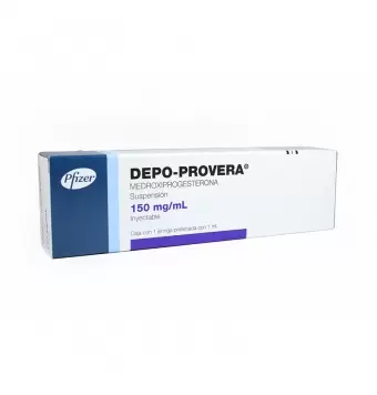 DEPO-PROVERA 150 MG SUSPENSIÓN INYECTABLE CON 1 JERINGA DE 1 ML