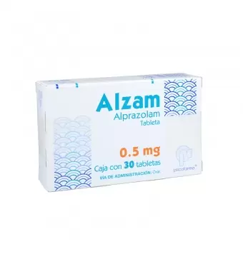 ALZAM 0.5 MG CON 30 TABLETAS