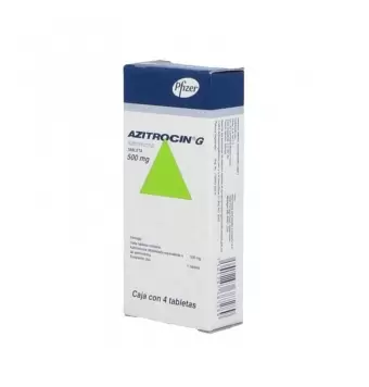 AZITROCIN-G 500 MG CAJA CON 4 TABLETAS