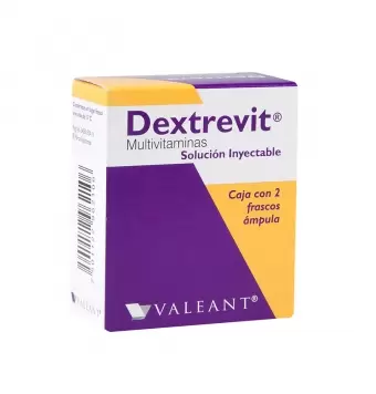 DEXTREVIT SOLUCIÓN INYECTABLE CON 2 ÁMPULAS DE 10 ML
