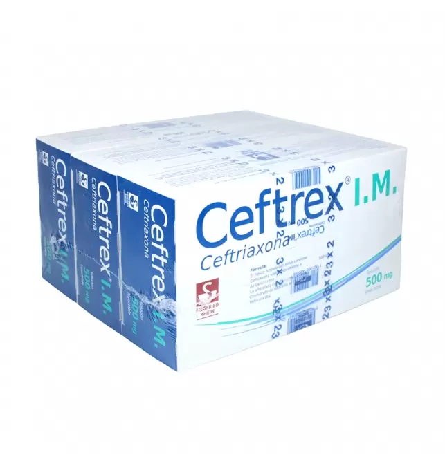 CEFTREX I.M. TRIPAX 500 MG CON 3 ÁMPULAS