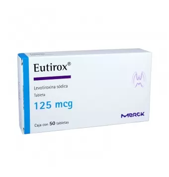 EUTIROX 125 MCG CON 125 TABLETAS
