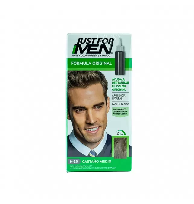 TINTE JUST FOR MEN CASTAÑO MEDIO CABELLO