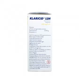 KLARICID 250 MG SUSPENSIÓN PEDIÁTRICA DE 60 ML (1)