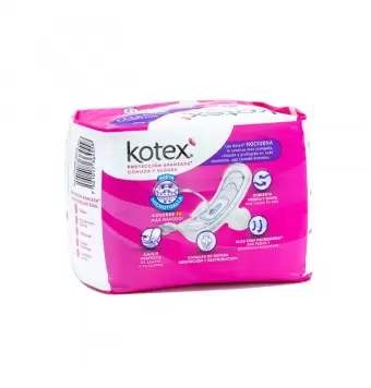 TOALLAS SANITARIAS KOTEX FREE NOCTURNA CON ALAS CON 10 PIEZAS (1)
