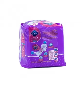 TOALLAS SANITARIAS SABA NOCHES ULTRA CON ALAS CON 10 PIEZAS (1)