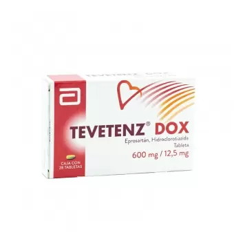 TEVETENZ DOX 600MG/12.5MG CON 28 TABLETAS