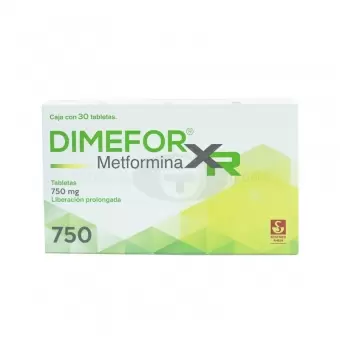 DIMEFOR XR 750 MG CON 30 TABLETAS