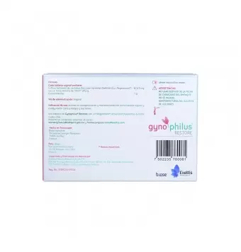 GYNOPHILUS RESTORE CON 2 TABLETAS VAGINALES (1)