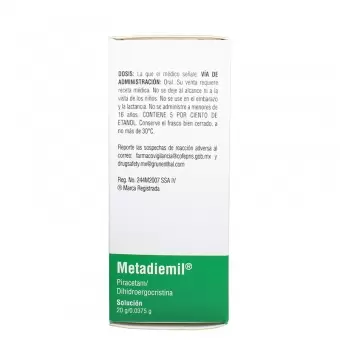 METADIEMIL 20G/0.0375G FRASCO CON 180 ML (1)