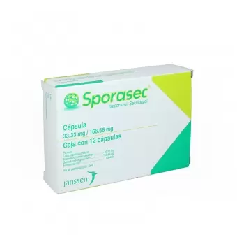 SPORASEC 33.33MG/166.66MG CON 12 CÁPSULAS