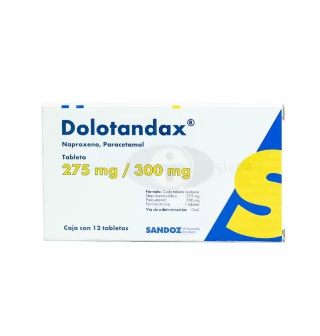 DOLOTANDAX 275MG/300MG CON 12 TABLETAS