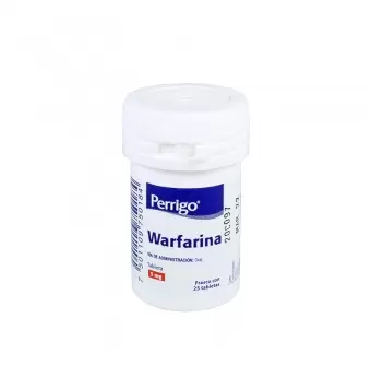 WARFARINA 5 MG CON 25 TABLETAS