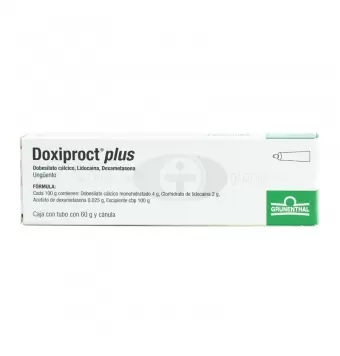 DOXIPROCT PLUS 4G/2G/0.025G UNGÜENTO CON 60 G (1)