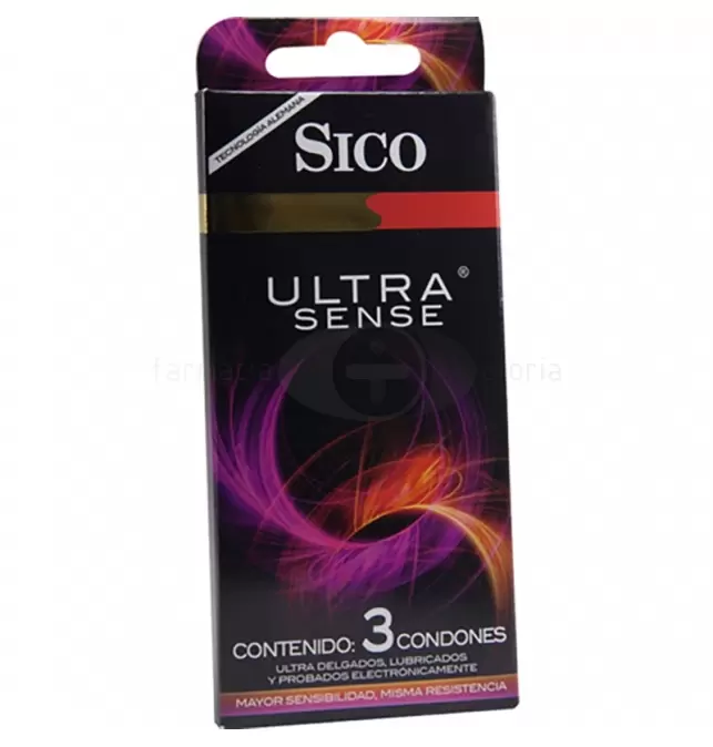 Preservativo Sico Ultra Sense Con 3 Piezas 6464