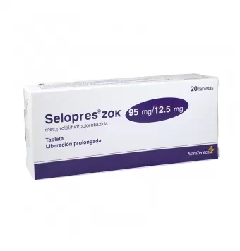 SELOPRES ZOK 95MG/12.5MG CON 20 TABLETAS