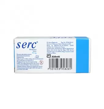 SERC 16 MG CAJA CON 20 TABLETAS (1)