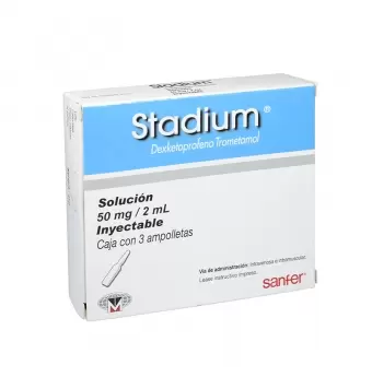 STADIUM FRASCO ÁMPULA CON 3