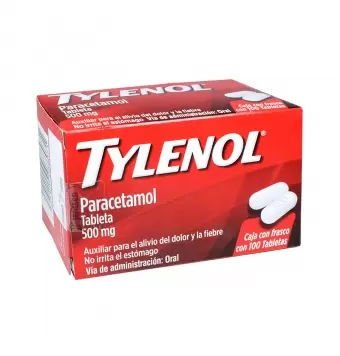 TYLENOL CAPLETS 500 MG CON 100 TABLETAS