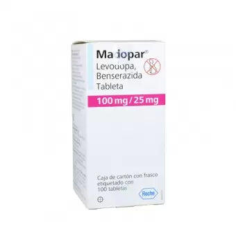 MADOPAR 125 MG CON 100 TABLETAS