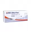 JERINGA PARA INSULINA BD ULTRA FINE DE 0.3 ML 31 G X 8 MM CON 10 PIEZAS