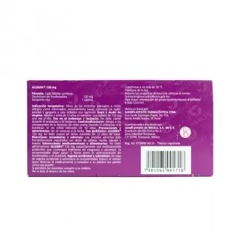 ALLEGRA 120 MG CON 10 COMPRIMIDOS (1)