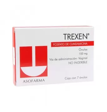 TREXEN 100 MG CAJA CON 7 CAPSULAS VAGINALES