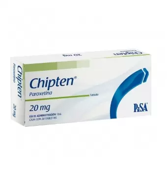 CHIPTEN 20 MG CAJA CON 20 TABLETAS