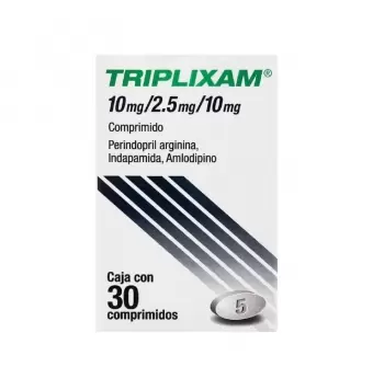 TRIPLIXAM 10MG/2.5MG/10MG CAJA CON 30 COMPRIMIDOS